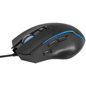 Myszki - GEMBIRD GAMINGOWA MYSZ USB Z PODŚWIETLENIEM RGB RAGNAR RX300 8 PRZYCISKÓW, 12000DPI, CZARNA - miniaturka - grafika 1