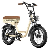 Onesport W77 Electric Bike 500W Motor 48V 18Ah Battery 20*4 inch Tires 25km/h Max Speed 90km Range Hydraulic Brake Dual