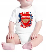 Body dla niemowląt - 0152 BODY DZIECIĘCE ARSENAL LONDYN PREZENT 74 - miniaturka - grafika 1