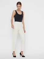 Spodnie damskie - Vero Moda Spodnie w kolorze kremowym - miniaturka - grafika 1