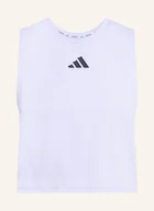Koszulki i topy damskie - Adidas Krótki Top Power Boxy lila - miniaturka - grafika 1