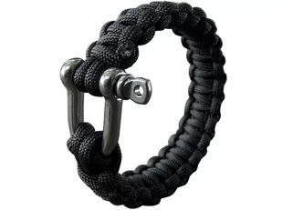 BRANSOLETKA LINA PARACORD  23mm BLACK  MFH L - Bransoletki - miniaturka - grafika 1