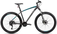 Rowery - Rower męski górski Romet Rambler R7.4 27 M(18") grafitowy/srebrny/turkusowy - miniaturka - grafika 1
