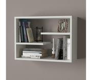 Półki do salonu - Wall shelf TINO 44x60 cm white - miniaturka - grafika 1