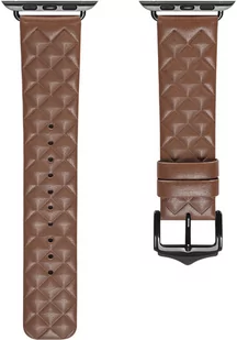 Dux Ducis Strap skórzany pasek do Watch 7 / 6 / 5 / 4 / 3 / 2 / SE (45 / 44 / 42mm) opaska bransoleta bransoletka z naturalnej skóry brązowy (Enland Version) - Akcesoria do smartwatchy - miniaturka - grafika 1