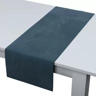 Obrusy i serwetki - Dekoria pl Bieżnik prostokątny pruski błękit 40 × 130 cm Velvet 410-704-16 - miniaturka - grafika 1