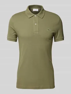Koszulka polo o kroju slim fit z naszywką z logo model ‘PIQUE’ - Koszulki męskie - miniaturka - grafika 1