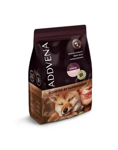 ADDVENA Boosted by Superfoods Junior small 2,5kg dla szczeniąt ras małych - Sucha karma dla psów - miniaturka - grafika 1