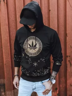 Bluza męska z nadrukiem czarna Dstreet BX5325-XL - Bluzy męskie - miniaturka - grafika 1