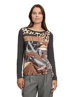 Koszulki i topy damskie - Betty Barclay Koszulka w kolorze beżowo-brązowo-szarym - miniaturka - grafika 1