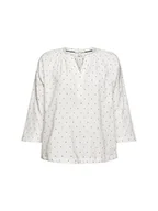 Bluzki damskie - Esprit Damska bluzka 992EE1F322, 110/OFF biała, standardowa - miniaturka - grafika 1