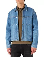 Kurtki męskie - Tommy Hilfiger Męska kurtka Trucker JKT Str Liam Indigo, Liam Indigo, S - miniaturka - grafika 1