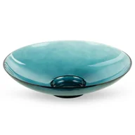Tace i patery - Misa 35x9 Lili 6 turkusowa ze szkła artystycznego Eurofirany - miniaturka - grafika 1