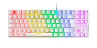 Klawiatury - Mars Gaming MK80 klawiatura USB QWERTY US English Biały MK80WBRUS - miniaturka - grafika 1