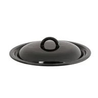 Pokrywki - Pokrywa emaliowana 24 cm czarny - miniaturka - grafika 1