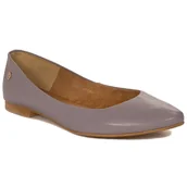 Baleriny - Maciejka Baleriny Damskie Skórzane Fioletowe-40 - MACIEJKA - miniaturka - grafika 1