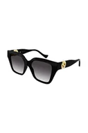 Okulary przeciwsłoneczne - Gucci okulary przeciwsłoneczne damskie kolor czarny - miniaturka - grafika 1