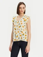 Bluzki damskie - Pieces Bluzka Nya 17147804 Écru Regular Fit - miniaturka - grafika 1