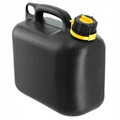 Kanistry - Kanister na paliwo + lejek 6L, czarny - miniaturka - grafika 1