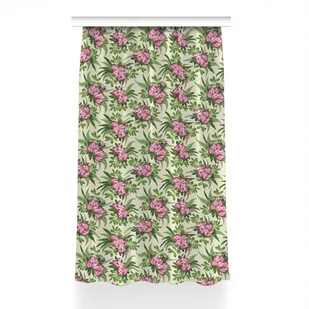 Klasyczna zasłona kolory 150x230 Tropikalne Kwiaty, Fabricsy - Zasłony - miniaturka - grafika 1