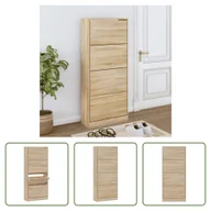 Szafki na buty - The Living Store Szafka na buty dąb sonoma 63x24x147 cm Materiał drewnopochodny - miniaturka - grafika 1