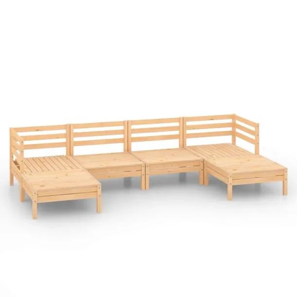 Zestaw Wypoczynkowy z Litego Drewna Sosnowego, 63,5x63,5x62,5 cm