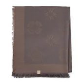 Czapki i chusty sportowe damskie - Damska chusta z bambusem tkana w monogram - miniaturka - grafika 1