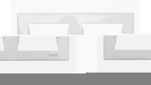 LEDart 2-krotna pozioma - Schneider Electric SEDNA SDN5800321, kolor biały - Klawisze i ramki - miniaturka - grafika 1