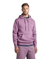 Bluzy męskie - G-STAR RAW Męska bluza z kapturem Premium Core, Purpur (Grapeade C235-d611), S - miniaturka - grafika 1