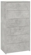 Komody - Nowoczesna komoda na ubrania szarość betonu F7-R40 - miniaturka - grafika 1