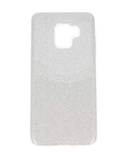 nemo Etui glitter SAMSUNG A8+ 2018 srebrny 54445-uniw - Etui i futerały do telefonów - miniaturka - grafika 1