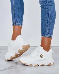 Royalfashion Sneakersy damskie z ociepleniem Caroz-39 - Sneakersy damskie - miniaturka - grafika 1