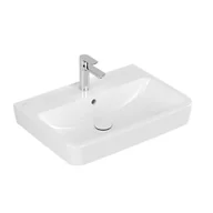 Umywalki - Villeroy & Boch O.novo Umywalka wisząca 65x46 cm z otworem na baterię z przelewem weiss alpin 4A41KG01 - miniaturka - grafika 1