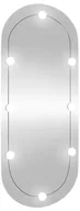 Lustra - Owalne lustro z oświetleniem LED 25x60 cm H5-E75 - miniaturka - grafika 1