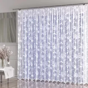Firanka żakardowa gotowa Islia na taśmie 500x250 cm biała - Firany - miniaturka - grafika 1
