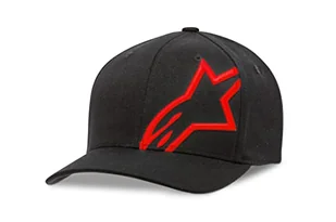 Alpinestars, Corp Shift 2 Flexfit, Czapka z daszkiem, Czarny/Czerwony, 23X, Mężczyźni - Czapki damskie - miniaturka - grafika 1
