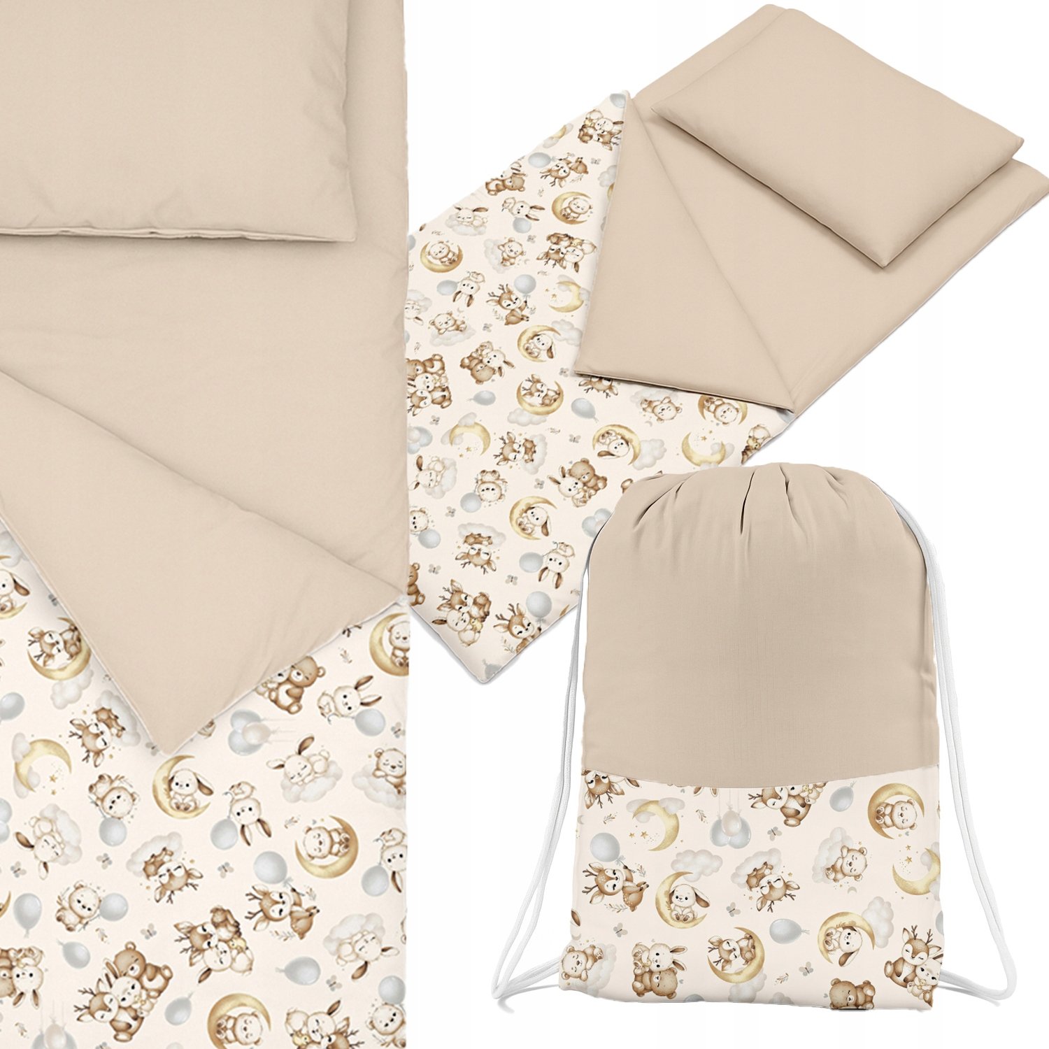 Pościel Przedszkolaka 145x75 cm, 3 Elementy, Produkt Polski