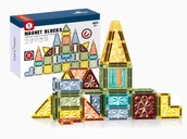 Układanki dla dzieci - KLOCKI MAGNETYCZNE 40el EDUKACYJNE KONSTRUKCYJNE 3D UKŁADANKA 157A - miniaturka - grafika 1