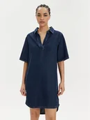 Sukienki - Wrangler Sukienka jeansowa 112350341 Granatowy Relaxed Fit - miniaturka - grafika 1