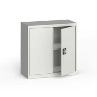 Szafy biurowe - KOVONA Szafa metalowa, 800 x 800 x 400 mm, 1 półka, szara/szara C37870.2.09.24B2B - miniaturka - grafika 1