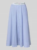 Spódnice - Rozkloszowana spódnica midi z czystej bawełny - miniaturka - grafika 1