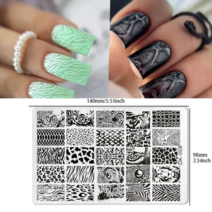 TEMU Wysokiej Jakości Płyta do Stemplowania Paznokci - Łatwa w Użyciu, Profesjonalne i Domowe Narzędzie do Manicure dla Pięknych Wzorów - Ozdoby do paznokci - miniaturka - grafika 1