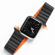 Etui i futerały do telefonów - Dux Ducis Magnetic Strap pasek do Watch 7 / 6 / 5 / 4 / 3 / 2 / SE (45 / 44 / 42mm) magnetyczna opaska czarno-pomarańczowy (Chain Version) - miniaturka - grafika 1