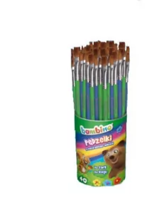 Bambino Pędzelki Do Farb I Kleju 40Szt W Kubku - Pędzle - miniaturka - grafika 1