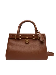 Tommy Hilfiger Torebka American Icon Mini Tote Leather AW0AW17926 Brązowy - Torebki damskie - miniaturka - grafika 1