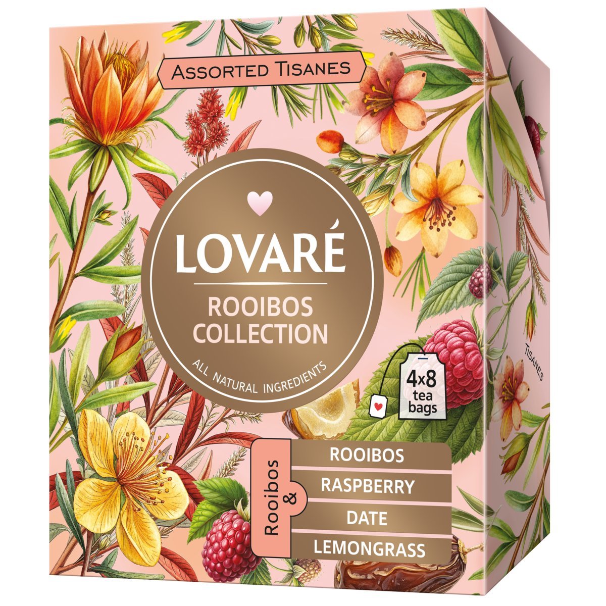 Zestaw herbat Assorted Rooibos Tea Lovare, 32 torebek x 1,3g
