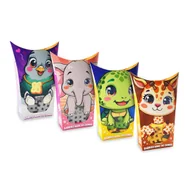 Klocki - Marioinex Mini Waffle Pocket Pets 4-pak żyrafa, żółw, słonik, gołąb - miniaturka - grafika 1