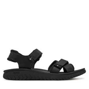 Sandały Clarks Wesley Shore 26182010 Czarny - Sandały męskie - miniaturka - grafika 1