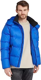 Calvin Klein - męskie płaszcze - kurtka puchowa męska - kurtka puchowa męska, czarna kurtka - męska kurtka puchowa Essentials płaszcz puchowy, Czajnik niebieski, L - Kurtki męskie - miniaturka - grafika 1