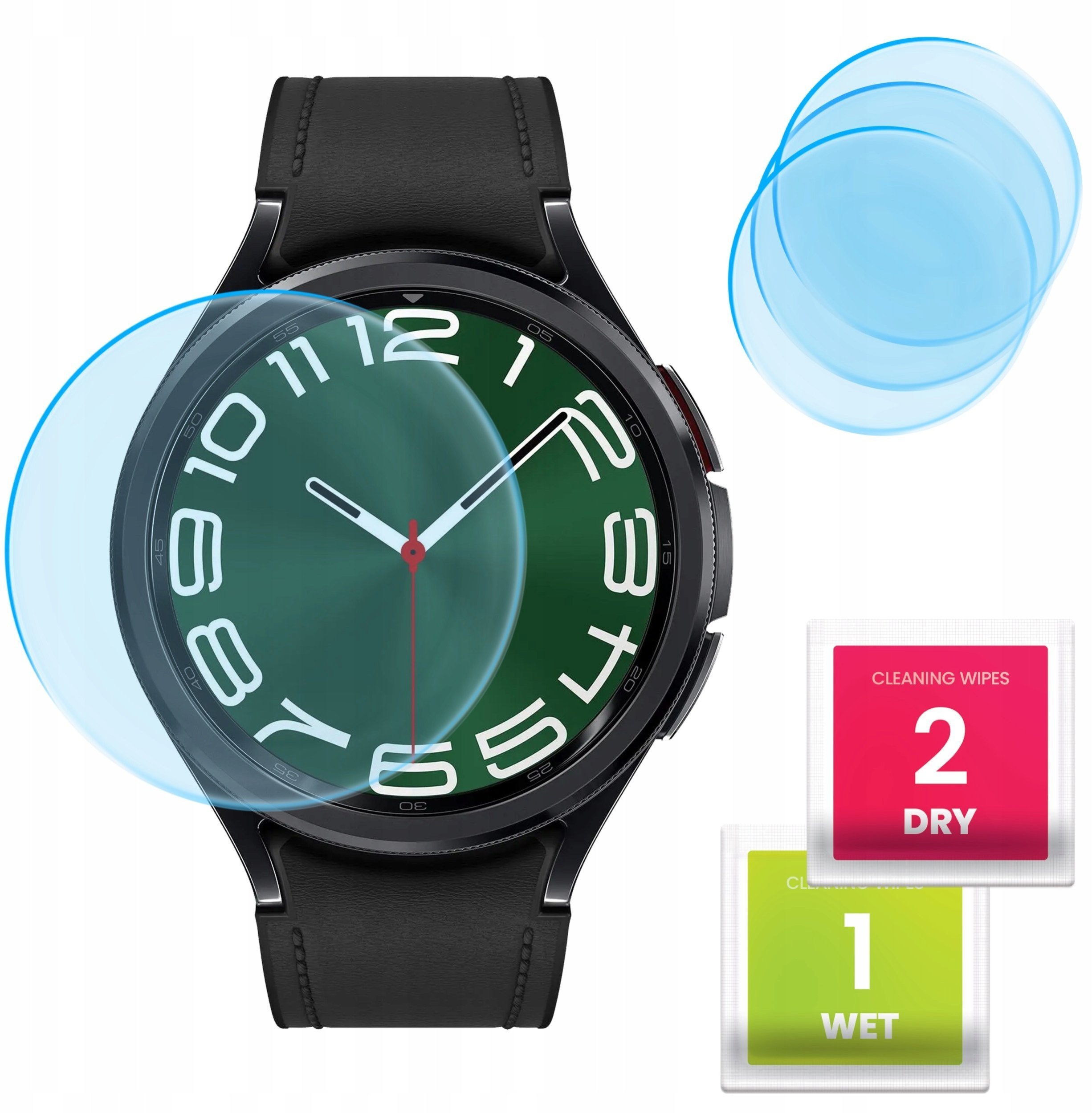 3-PAK Szkło Hybrydowe do Samsung Galaxy Watch 5 / 6 44 mm Szkiełko, 9H